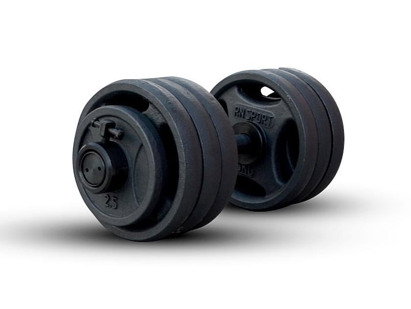 Гантели олимпийские RN-Sport металлические 2 шт. - фото 3