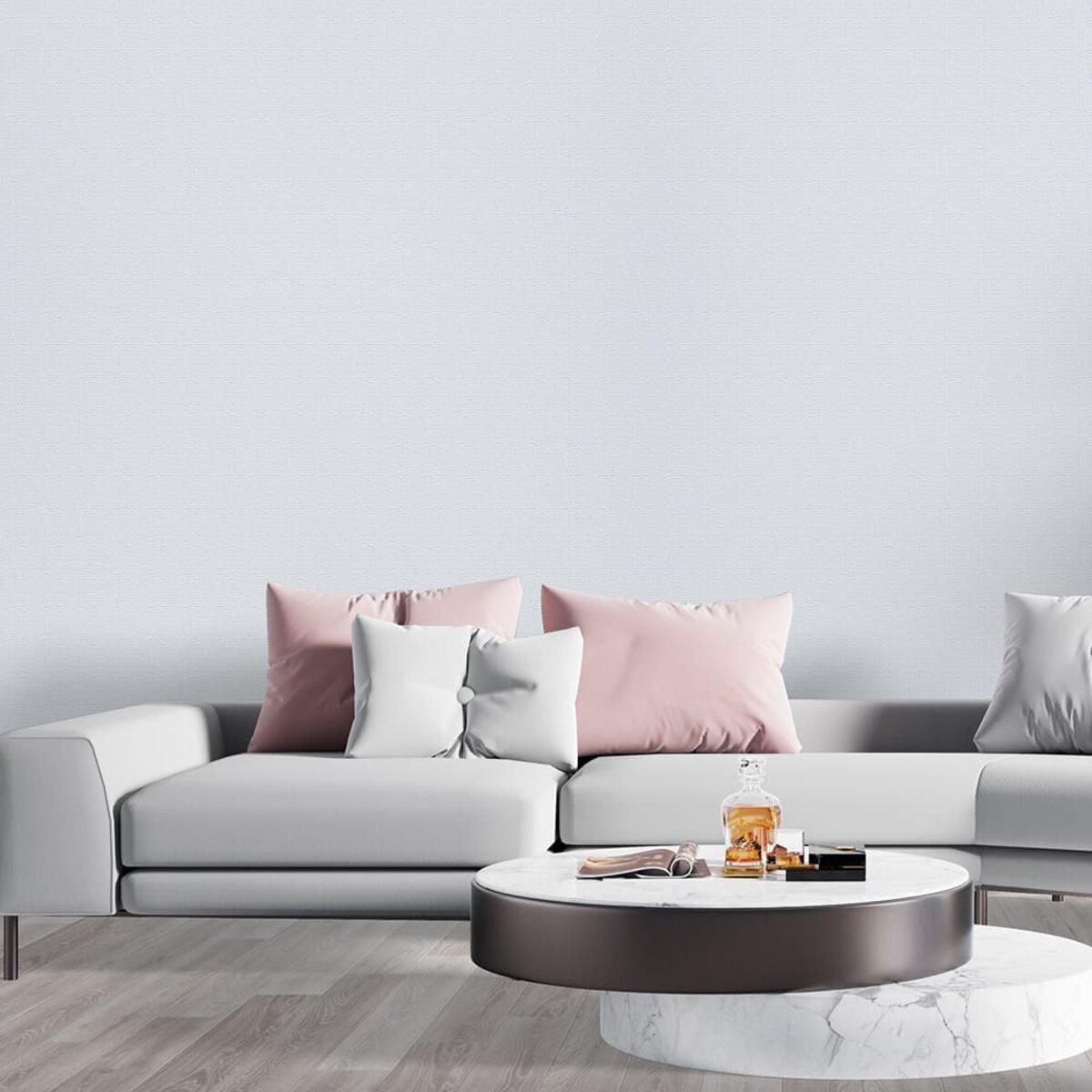 Плитка самоклеящаяся виниловая в рулоне 600х3000х2 мм Белое полотно матовое (SW-00002032)