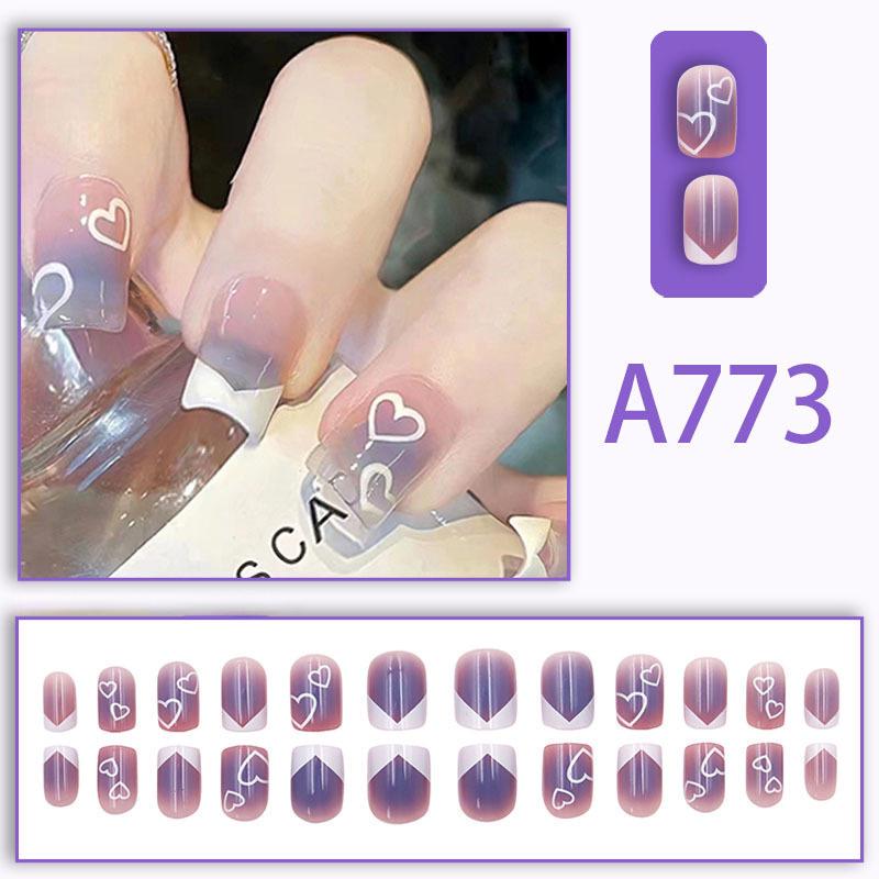 Накладные ногти с клеем Bananahall A773 24 шт. Фиолетовый (A9881) - фото 8 Накладные ногти с клеем Bananahall A773 24 шт. Фиолетовый (A9881) - фото 8