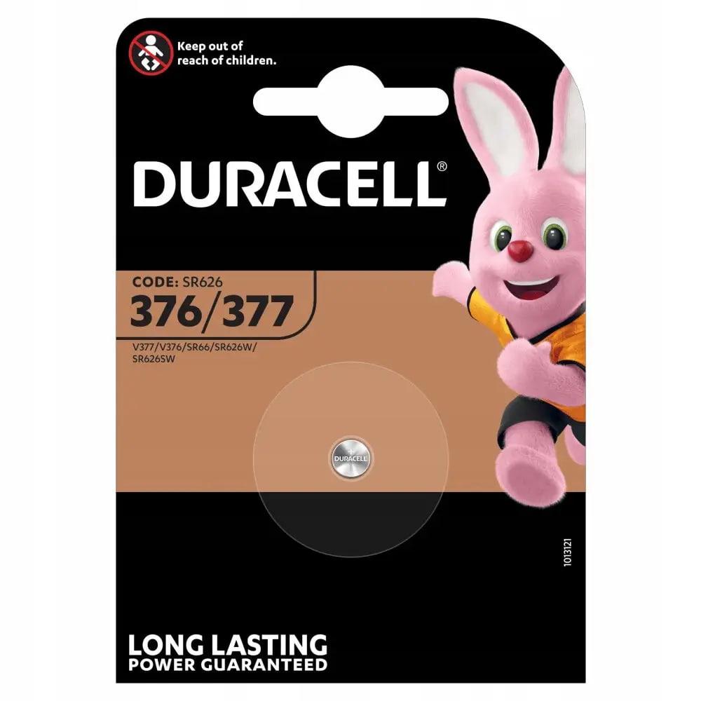 Батарейка Duracell SR626 V377/V376/SR626SW/SR66 Silver Oxide