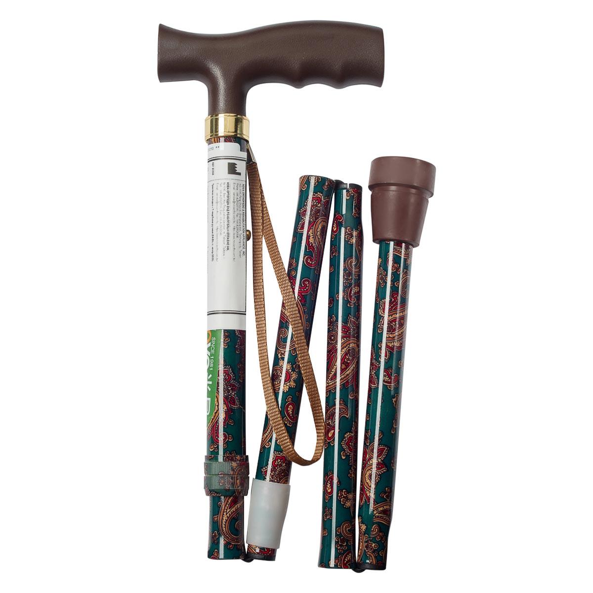 Трость складная Nova B3050 с Т-образной ручкой узор (27830735) - фото 5 Трость складная Nova B3050 с Т-образной ручкой узор (27830735) - фото 5