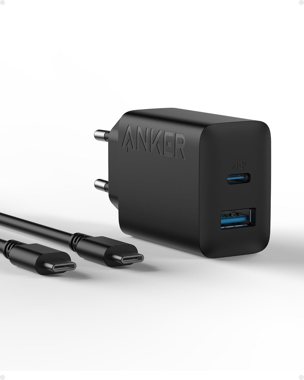 Зарядное устройство Anker 20W USB-C с кабелем 150 см Black (2000276)