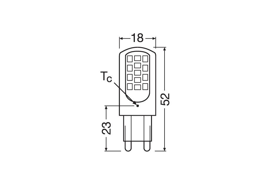 Лампа світлодіодна Osram димована 4W 220-240V 470lm 2700K 300°С G9 dim (4058075432246) - фото 6