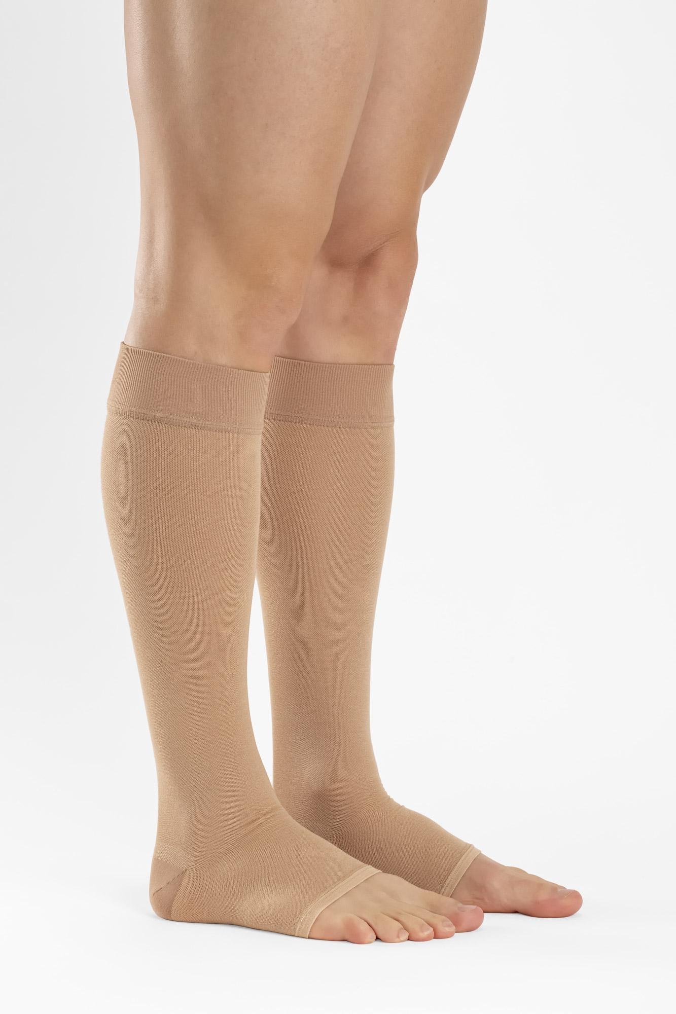 Медицинские компрессионные гольфы Relaxsan Medicale COTTON 2 класса с открытыми пальцами 23-32 мм рт.ст. р. 2 Бежевый (2050) - фото 6 Медицинские компрессионные гольфы Relaxsan Medicale COTTON 2 класса с открытыми пальцами 23-32 мм рт.ст. р. 2 Бежевый (2050) - фото 6