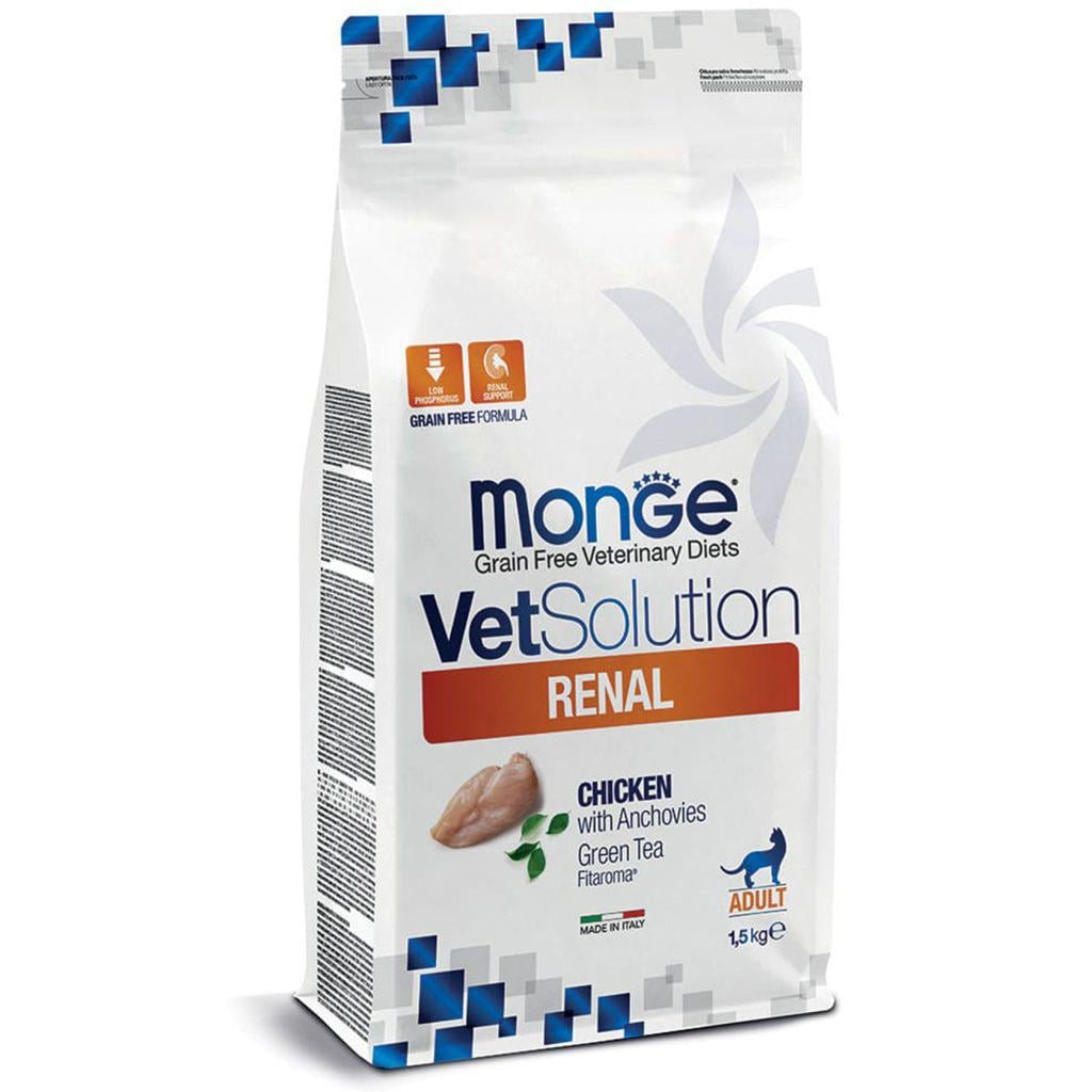 Корм сухой для кошек Monge VetSolution Cat Renal диета для кошек Ренал 1,5 кг (36073820)