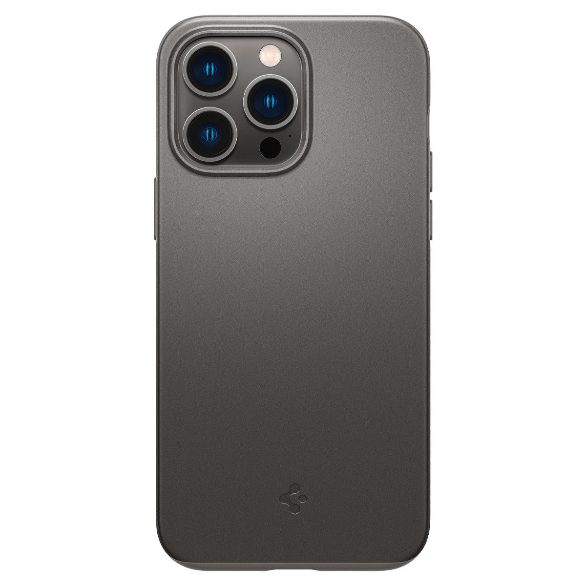 Чехол тонкий Spigen Thin Fit ACS04767 для Iphone 14 Pro Max (6.7") Gunmetal Чехол тонкий Spigen Thin Fit ACS04767 для Iphone 14 Pro Max (6.7") Gunmetal