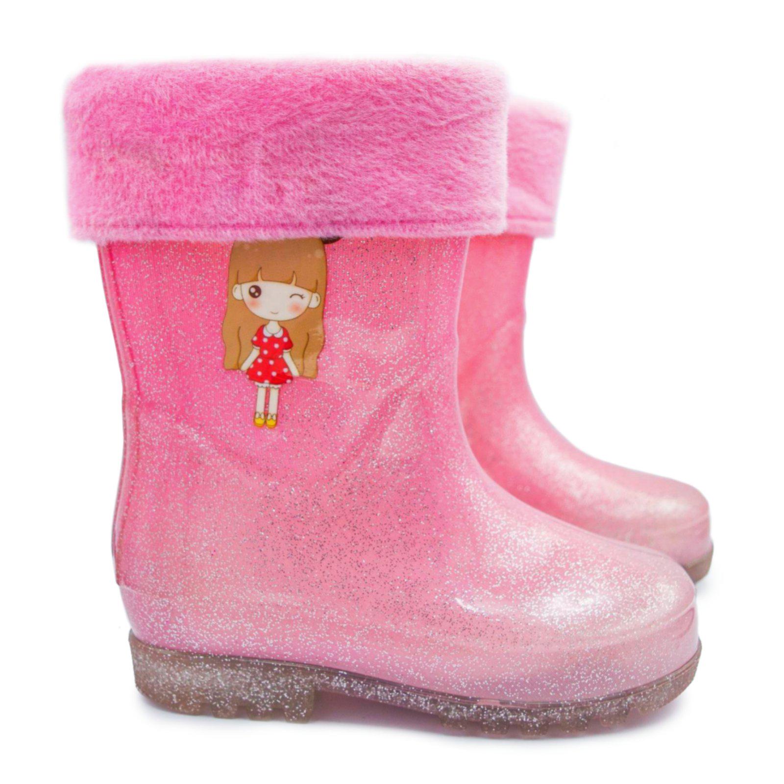 Сапоги резиновые для девочки BBT.Kids MV-1363 р. 28 Розовый