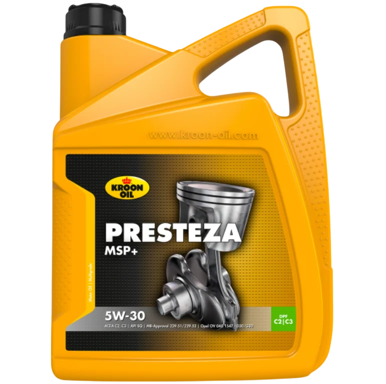 Масло моторное синтетическое KROON OILPRESTEZA MSP 5W-30 имеет допуск для сажевых фильтров 5 л (KL 33229) Масло моторное синтетическое KROON OILPRESTEZA MSP 5W-30 имеет допуск для сажевых фильтров 5 л (KL 33229)
