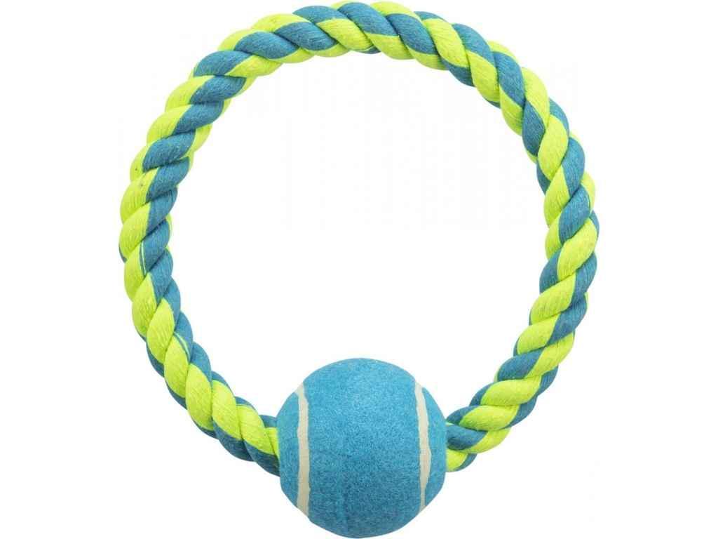 Игрушка для собак Trixie Канат котон с теннисным мячом 18 см (3266)