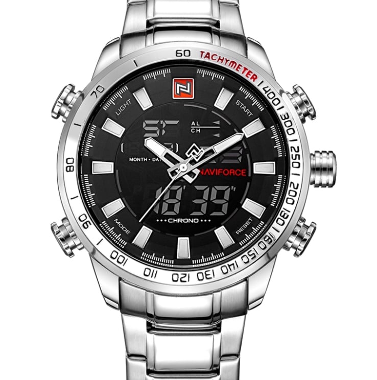 Часы наручные мужские Naviforce Savonna Silver (9093) - фото 3