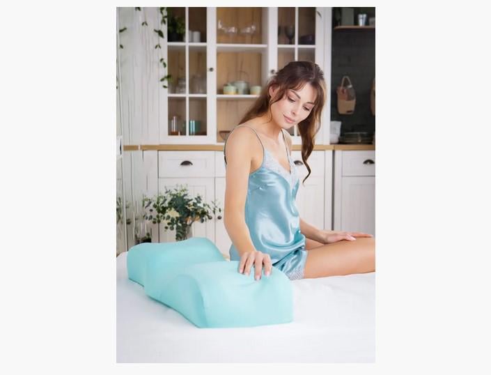 Подушка ортопедична Beauty Balance Memory Foam шовкова М'ятний (27768949) - фото 9 Подушка ортопедична Beauty Balance Memory Foam шовкова М'ятний (27768949) - фото 9