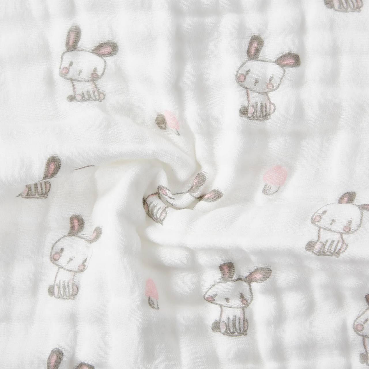 Пелюшка муслінова Зайчик 100x100 см (24246314) - фото 2 Пелюшка муслінова Зайчик 100x100 см (24246314) - фото 2