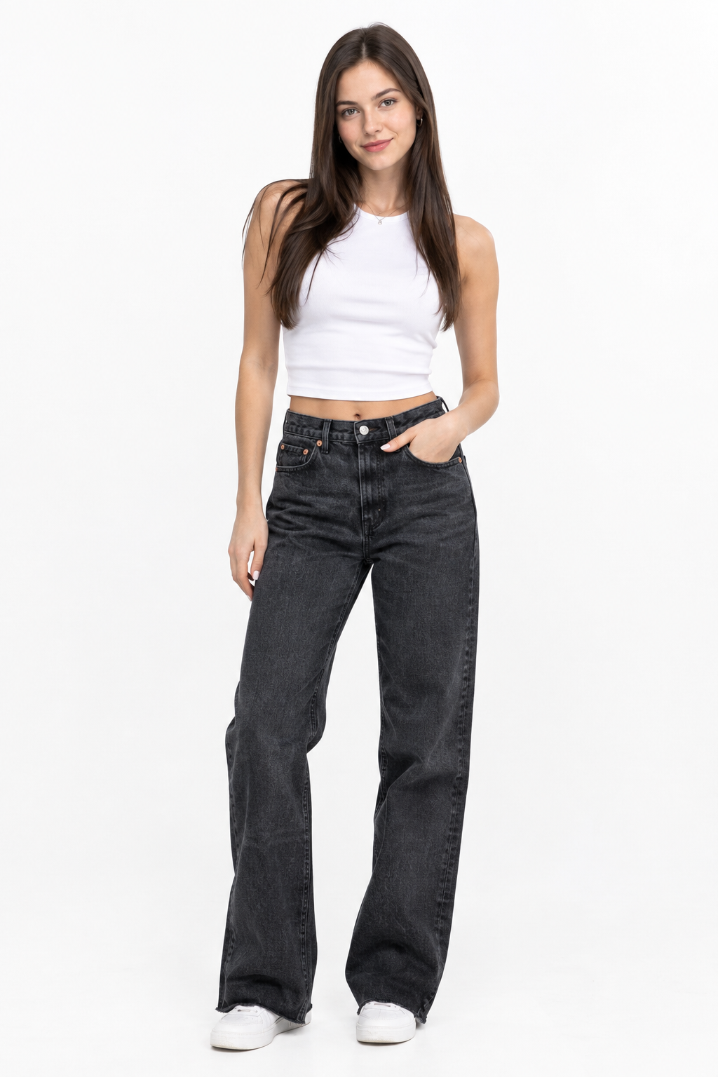Джинсы женские Mango р. 42 EUR Черный (87001887) Джинсы женские Mango р. 42 EUR Черный (87001887)