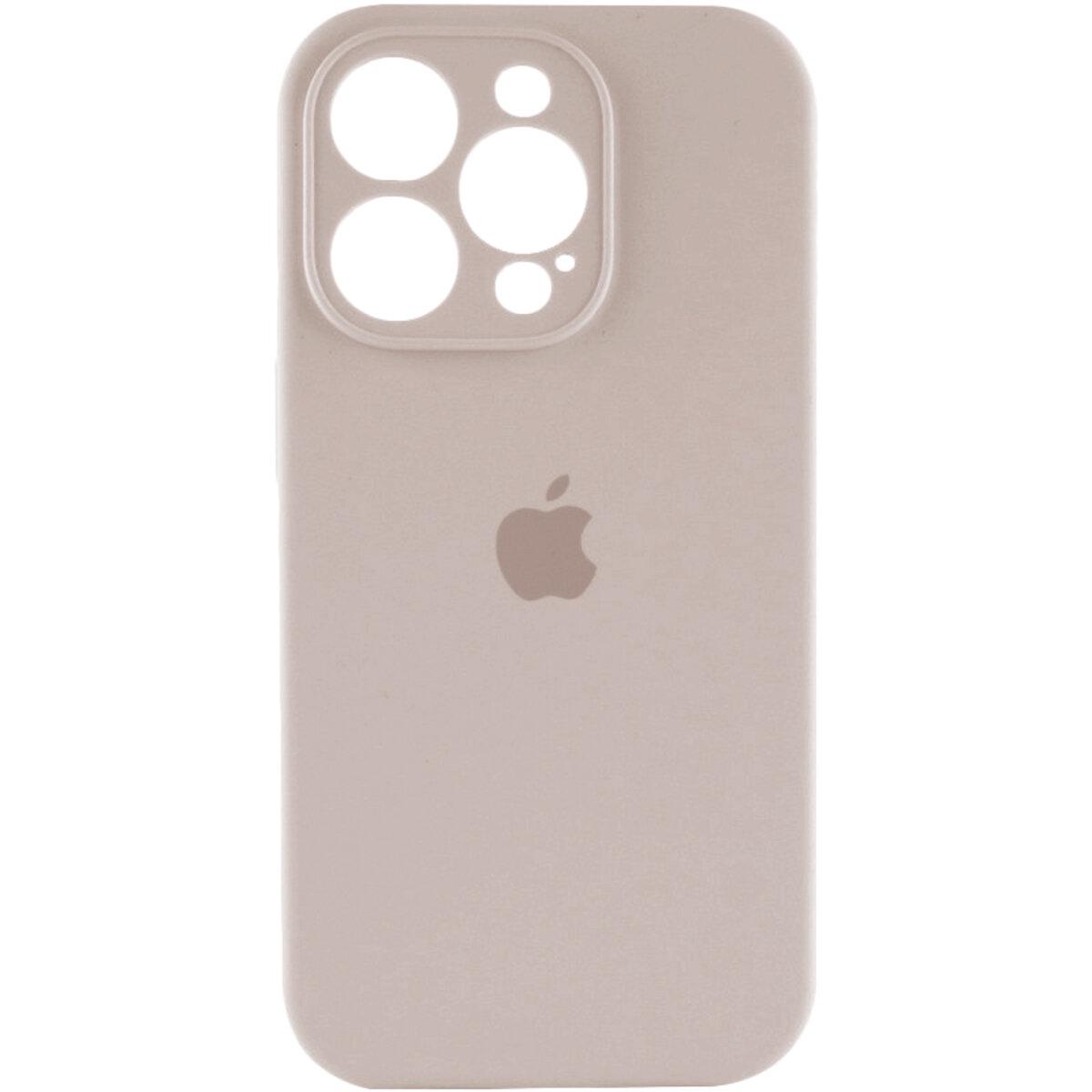 Противоударный чехол для Apple iPhone 14 Pro Max Silicone Full Case AA Camera Protect / Antique White