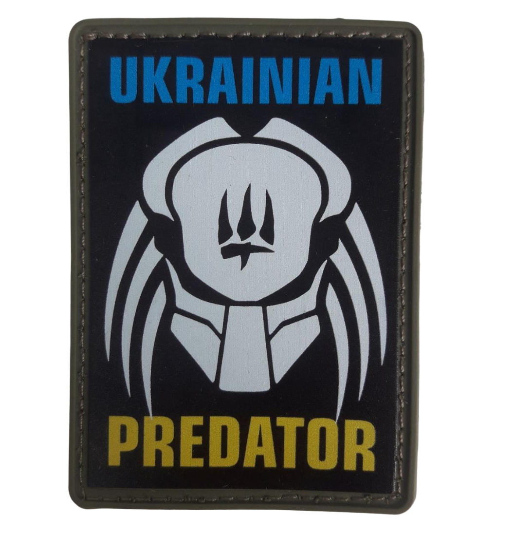 Шеврон-нашивка Predator на липучке ПВХ (0044688)