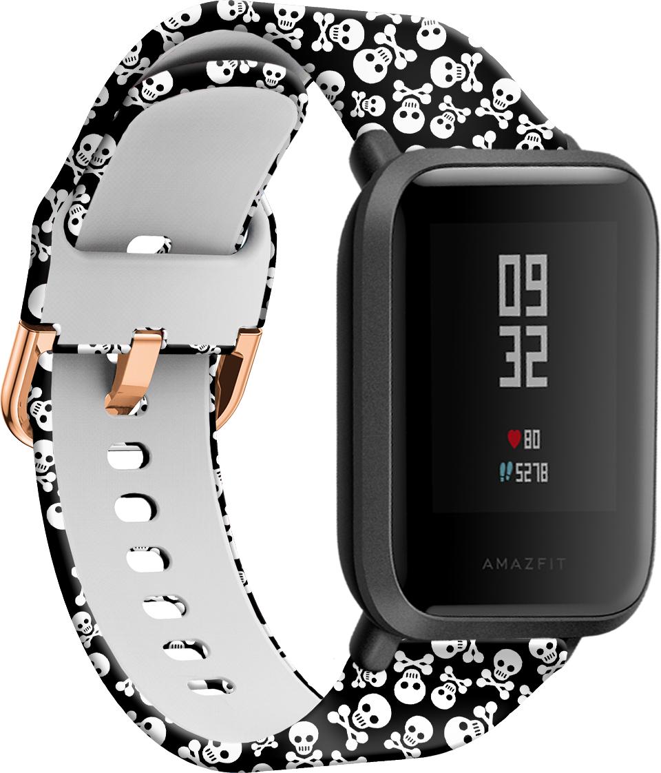 Ремешок Colorful для Amazfit Bip Skull Black (28463)