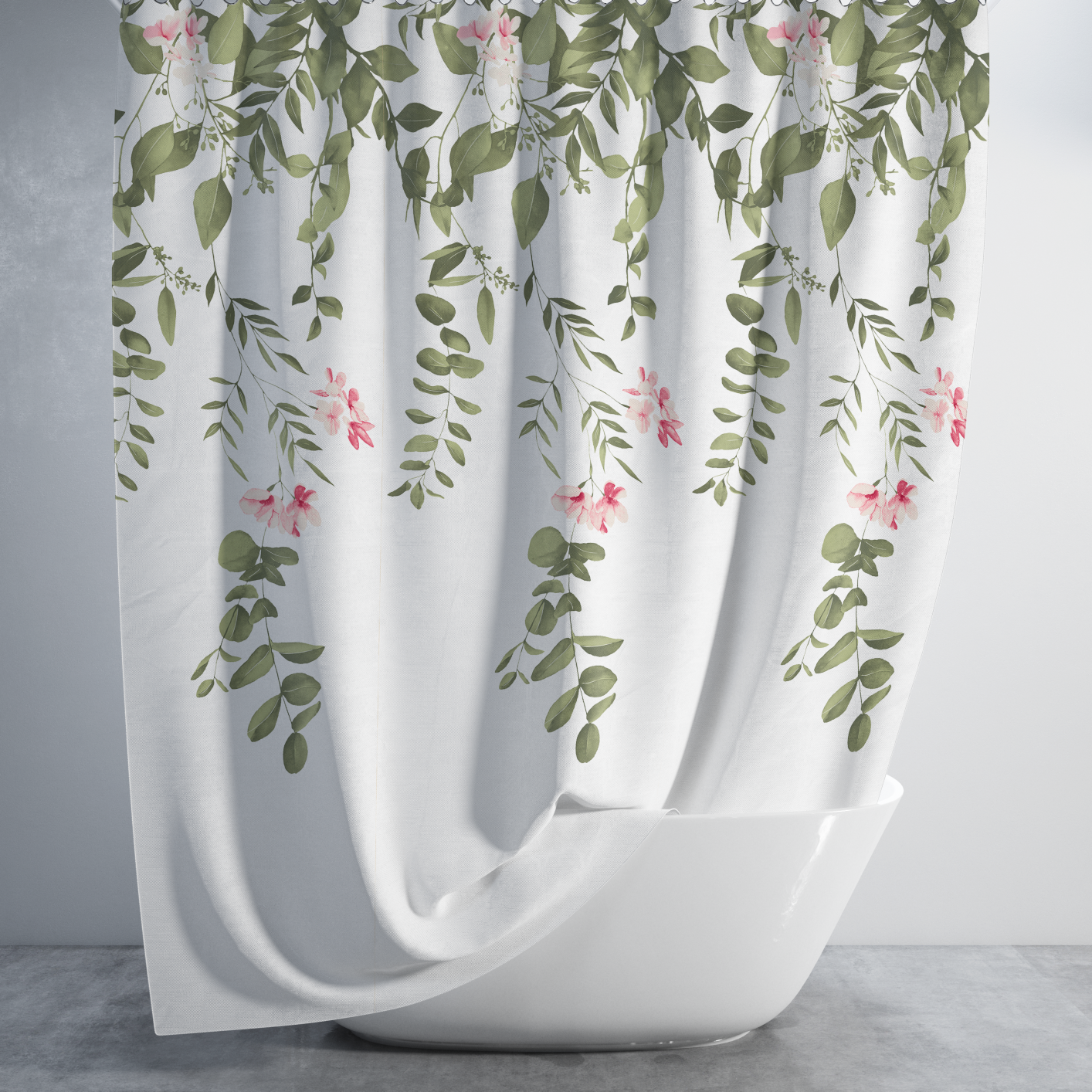 Штора для ванной Tropik Floral 180x200 см (BS-7184)