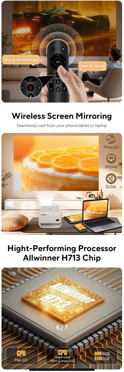 Проектор смарт Magcubic L018 Білий - фото 5 Проектор смарт Magcubic L018 Білий - фото 5