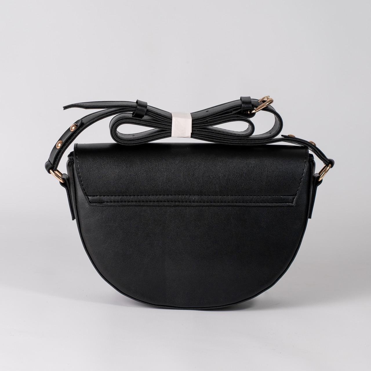 Сумка женская седло XENIA № 16-24 Черный - фото 4