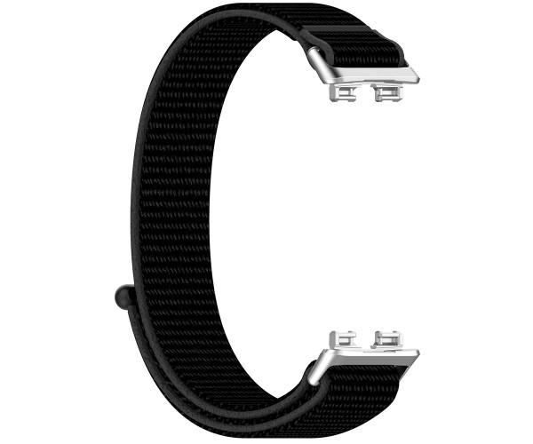 Ремінець Epik Nylon для смарт-годинників Huawei Band 8/Band 9 Чорний - фото 1