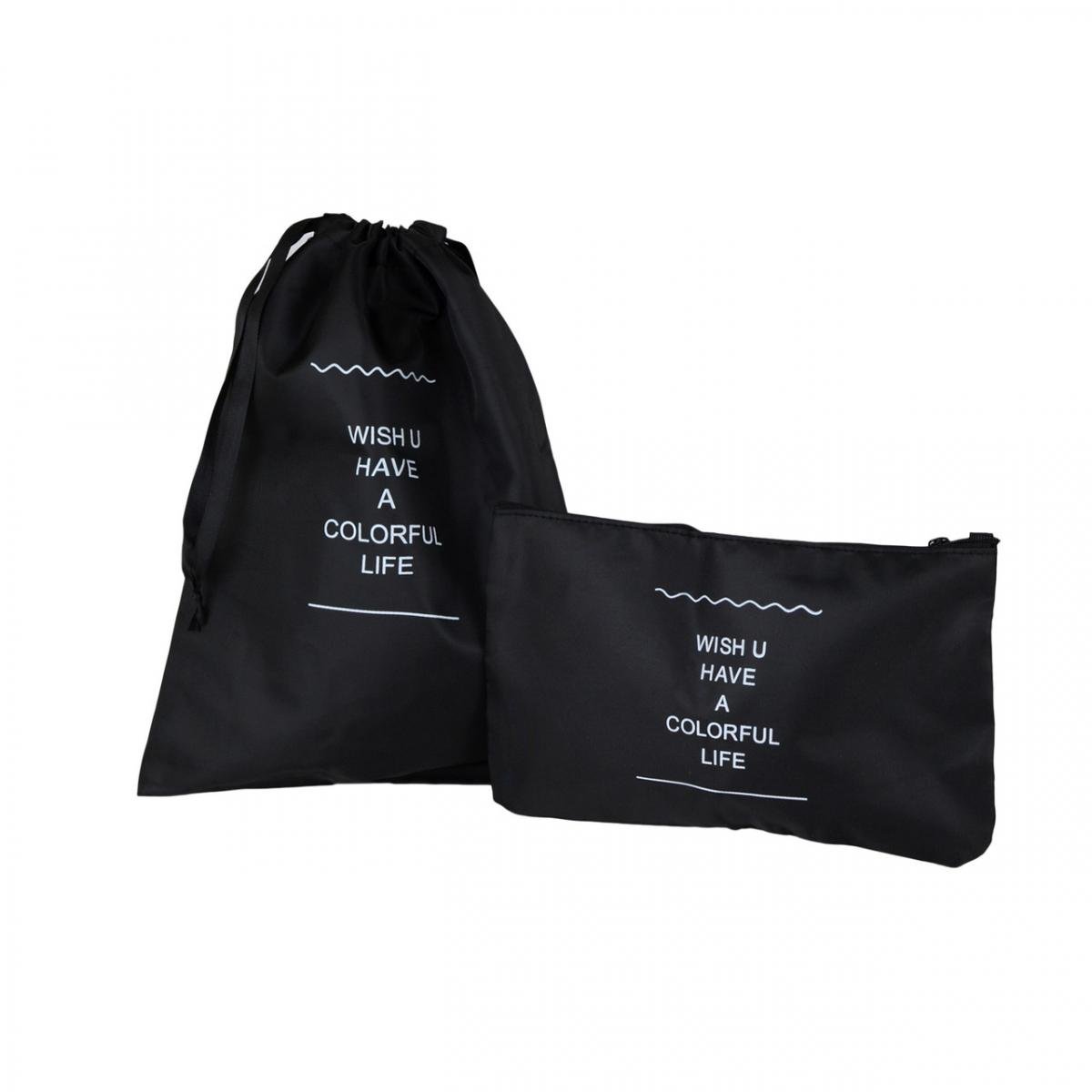 Комплект органайзерів для подорожей 8в1 нейлон Чорний (КДО-40-42) - фото 4