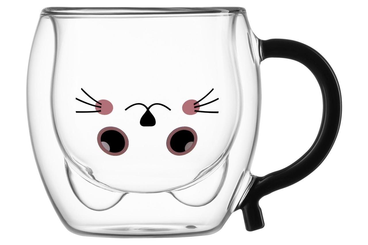 Чашки стеклянные Ardesto Animals с двойными стенками 250 мл 2 шт (iz16178) - фото 5 Чашки стеклянные Ardesto Animals с двойными стенками 250 мл 2 шт (iz16178) - фото 5