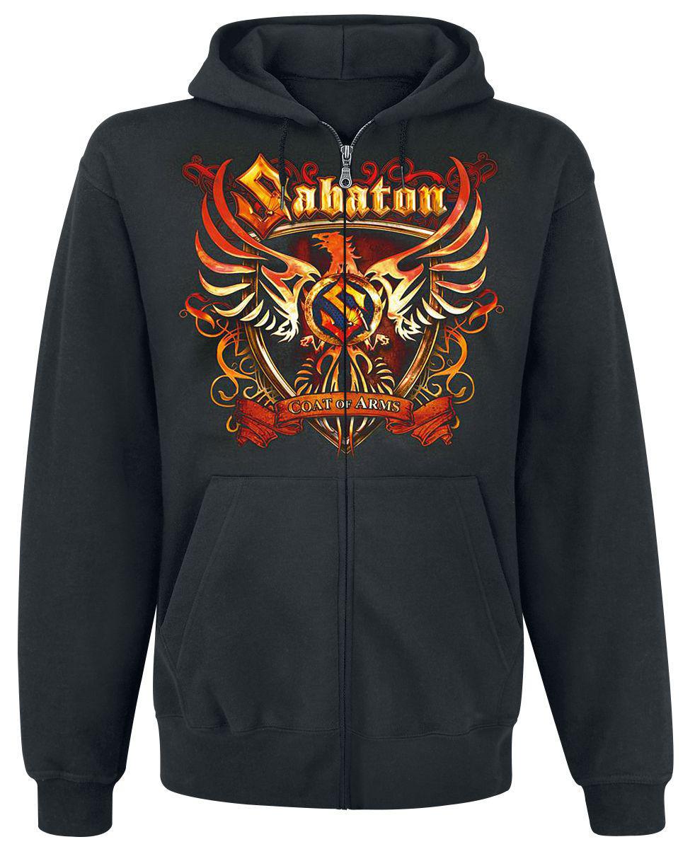 Толстовка з блискавкою "Sabaton Coat of arms" M Чорний (13439) Толстовка з блискавкою "Sabaton Coat of arms" M Чорний (13439)