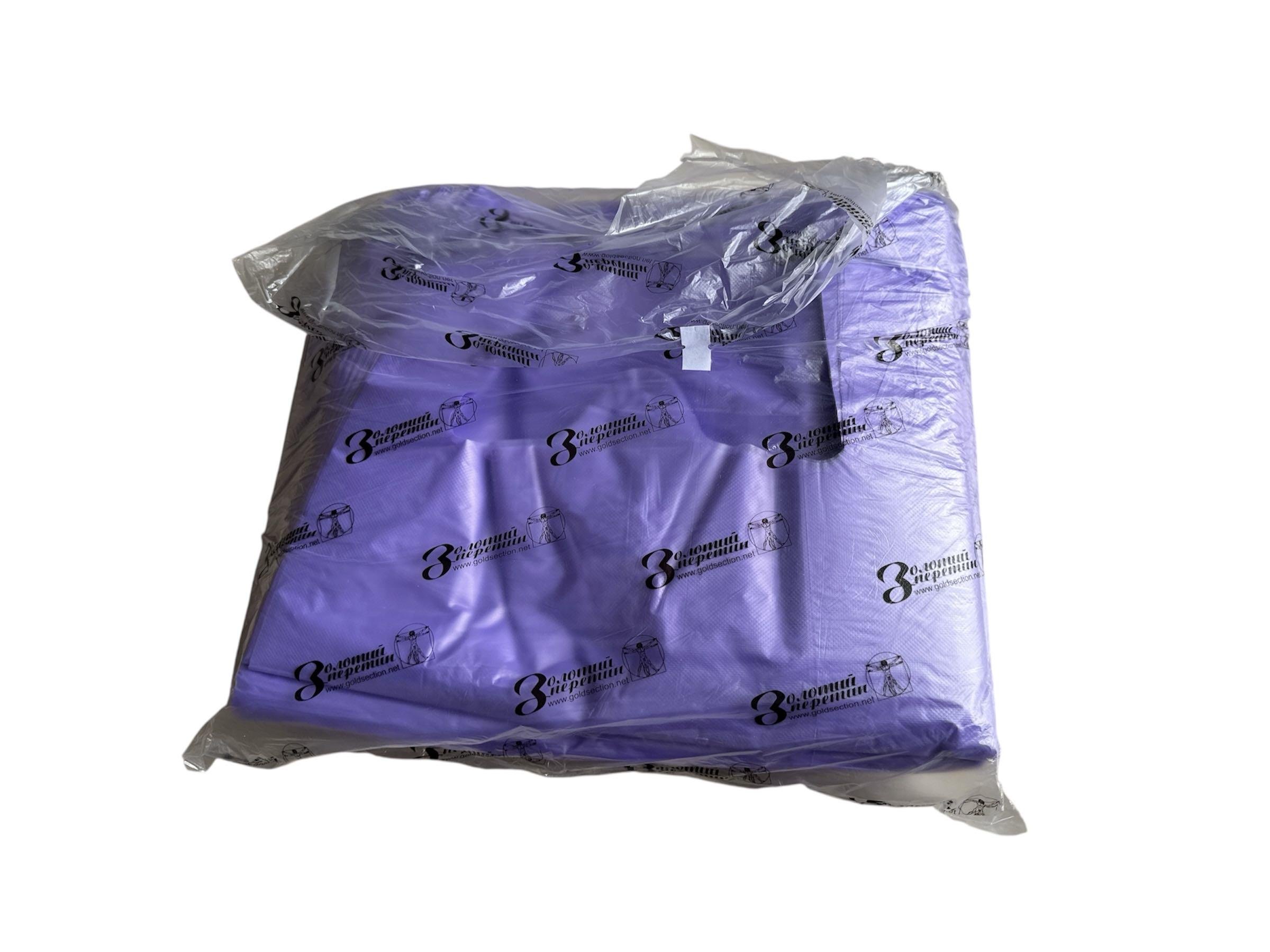 Пакет майка с ручками 30х45 см 50 шт. Фиолетовый (27731544) - фото 2