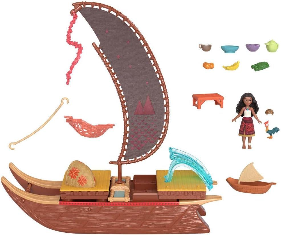 Ігровий набір Mattel Disney Пригоди Моани/Ваяни 2 Toys Moana s Adventure Canoe Playset (30777195)