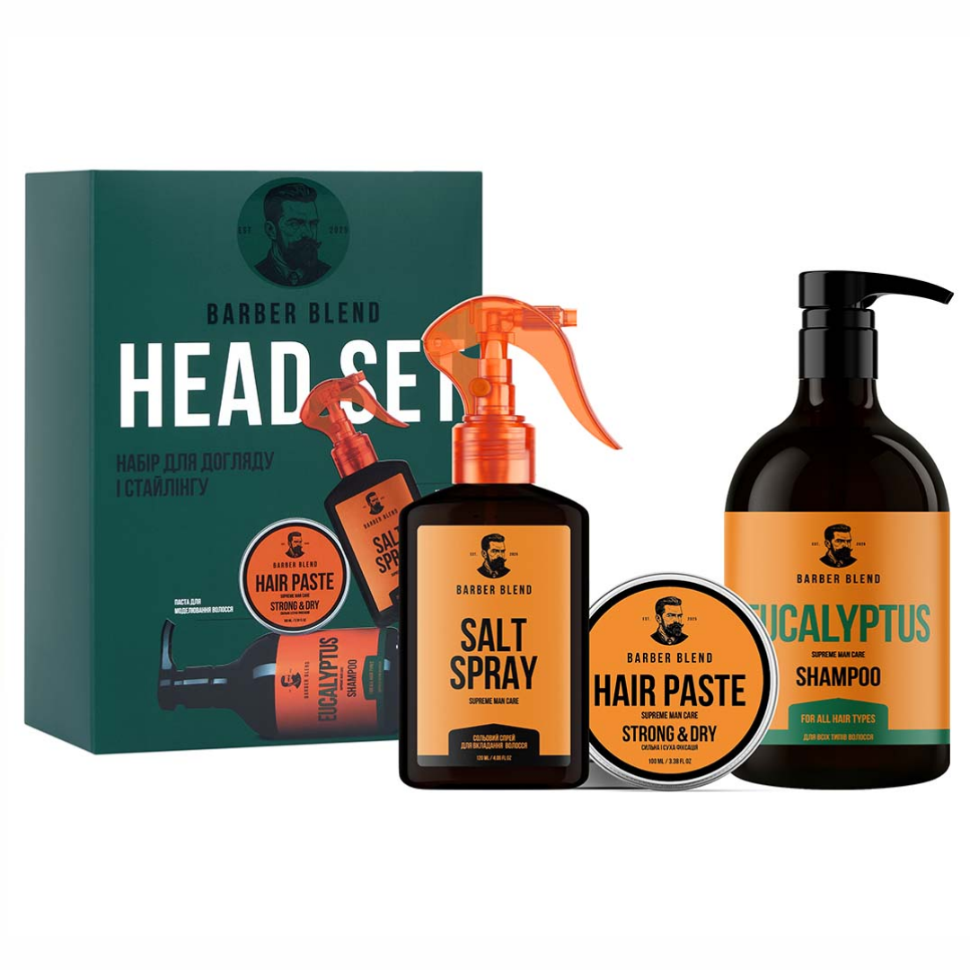Набор по уходу и стайлингу Head Set BARBER BLEND