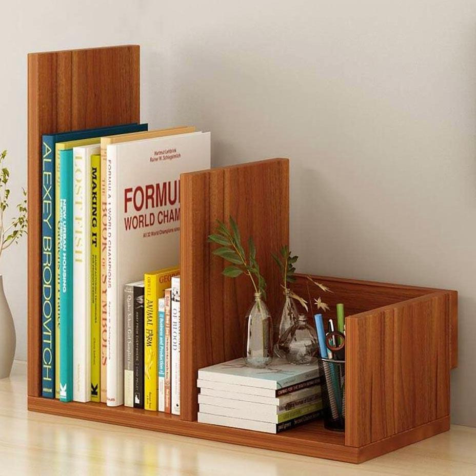 Полка книжная настольная из дерева Тюртон Охра (КПА-001804)