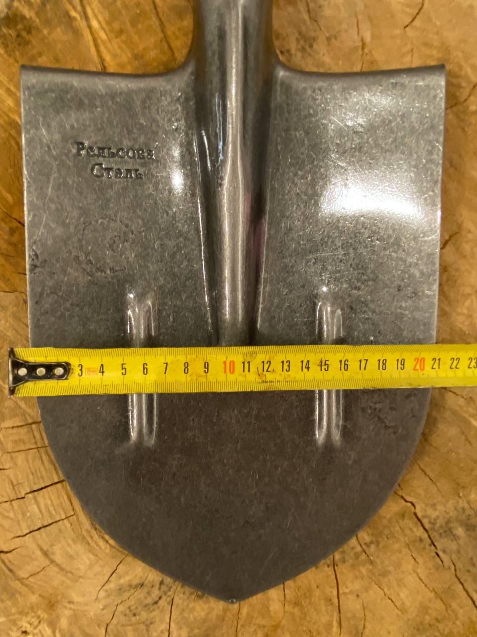 Лопата Штикова з рейкової сталі з черенком та пластиковим тримачем - фото 4