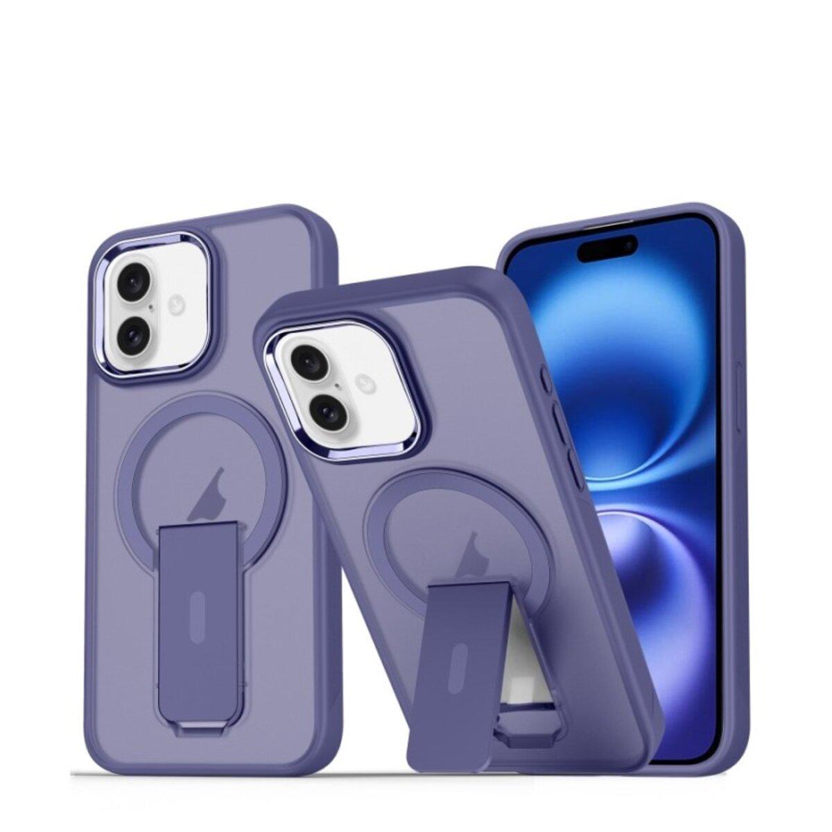 Протиударний чохол із підставкою Cosmic Magnetic Stand for Apple iPhone 16 Purple