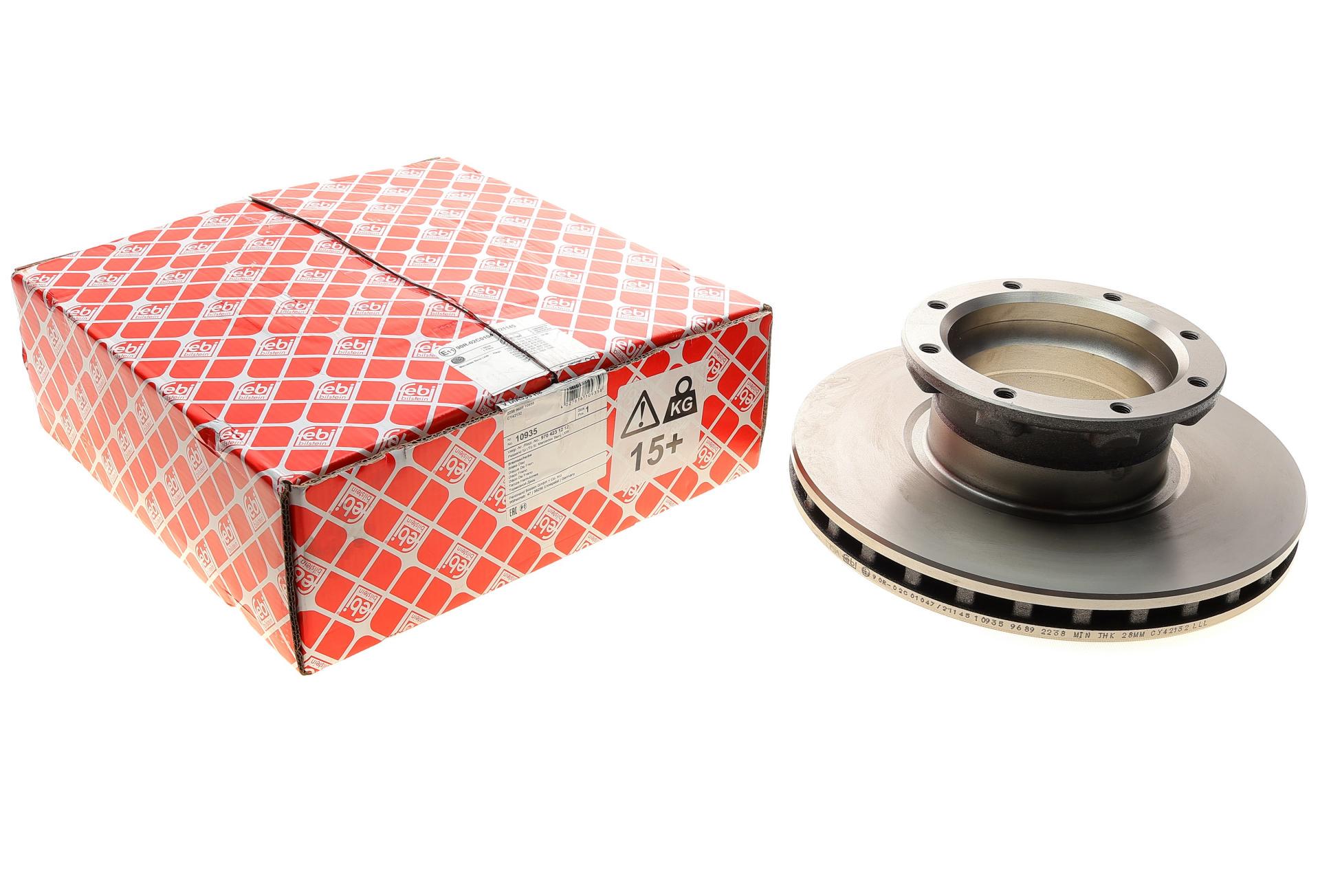 Диск гальмівний задній FEBI BILSTEIN для Mercedes Atego 335x34 мм (10935)