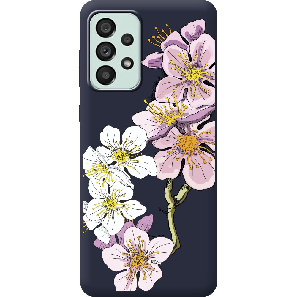 Чохол BoxFace Samsung Galaxy A53 5G (A536) Cherry Blossom Синій силікон (44112-cc4-44171)