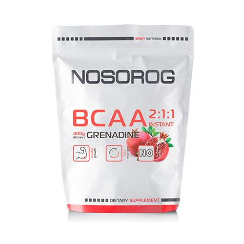 Амінокислота BCAA для спорту Nosorog Nutrition BCAA 2:1:1 400 г 72 порціі Grenadine