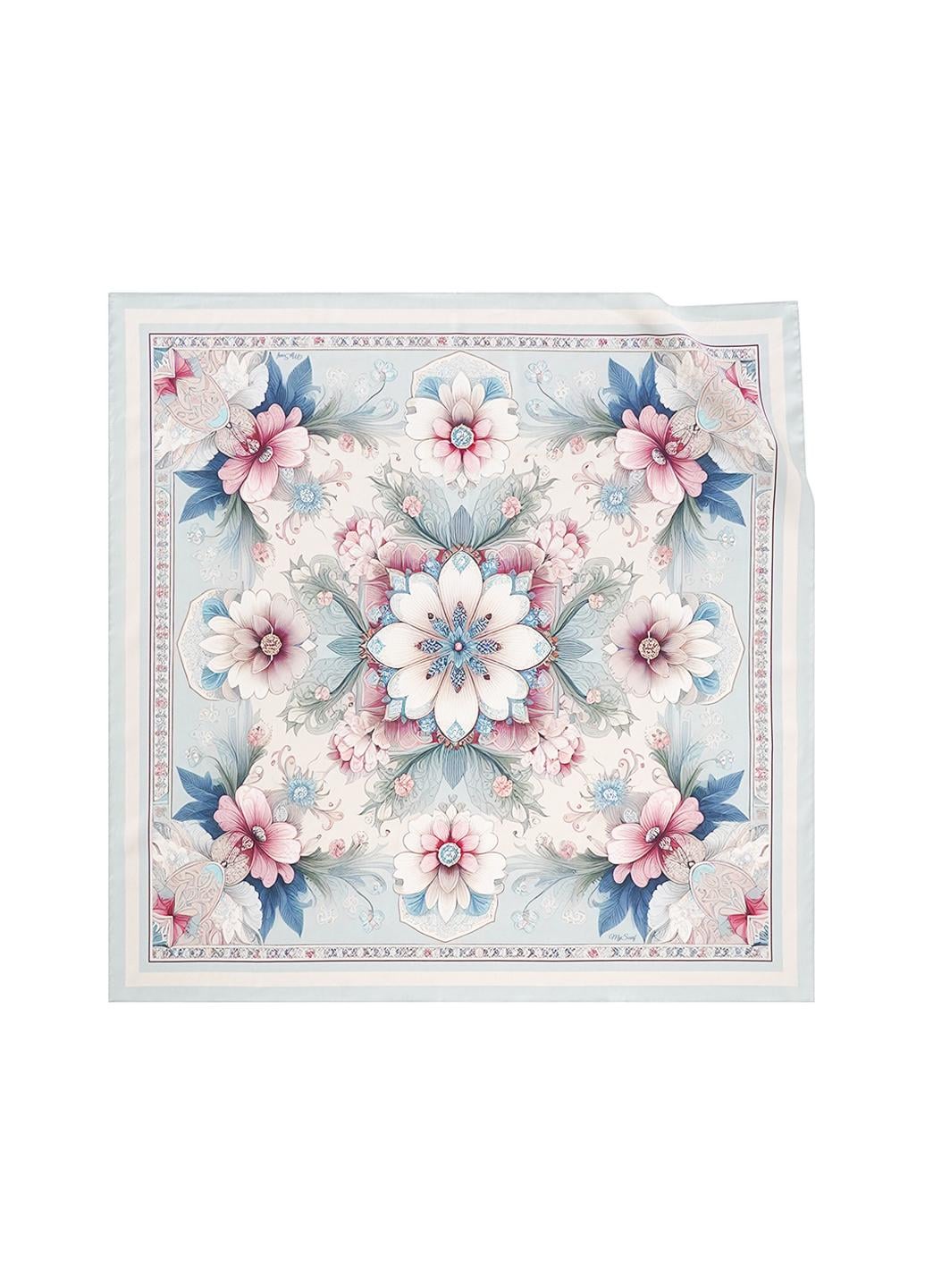 Платок дизайнерский My Scarf Голубой сад большой