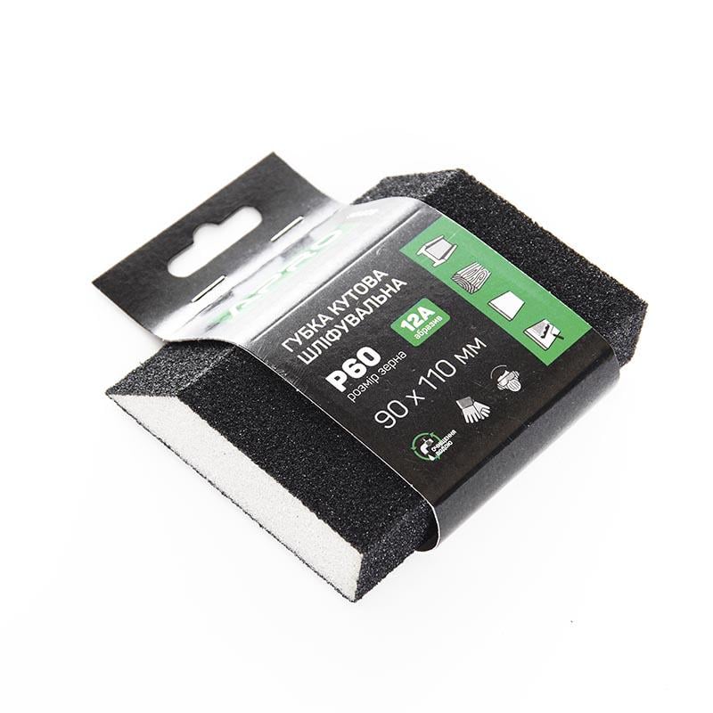 Губка шлифовальная Apro четырехсторонняя угловая P60 (828106)