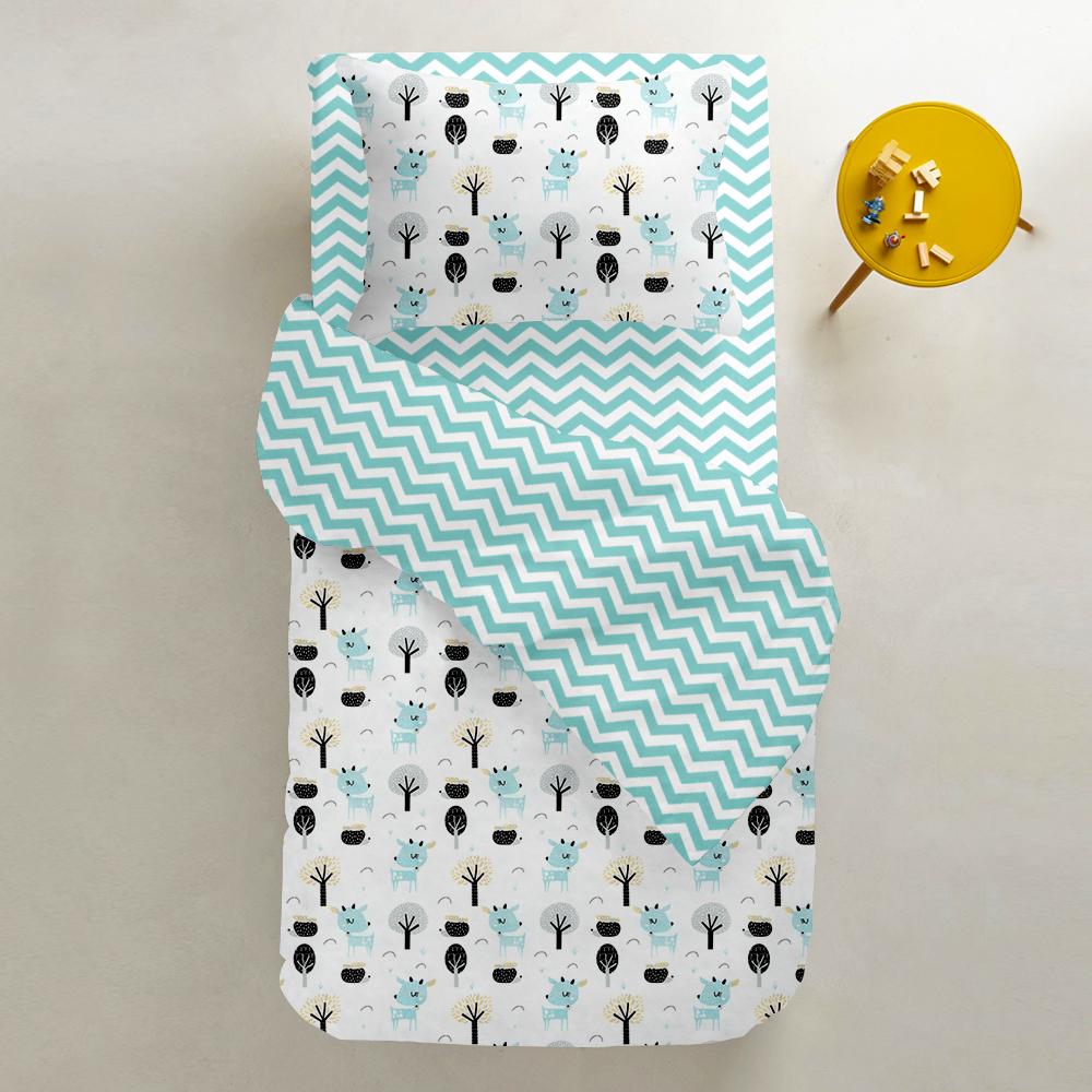 Пододеяльник детский ROEDEER ZIGZAG MINT 110х140 см - фото 3