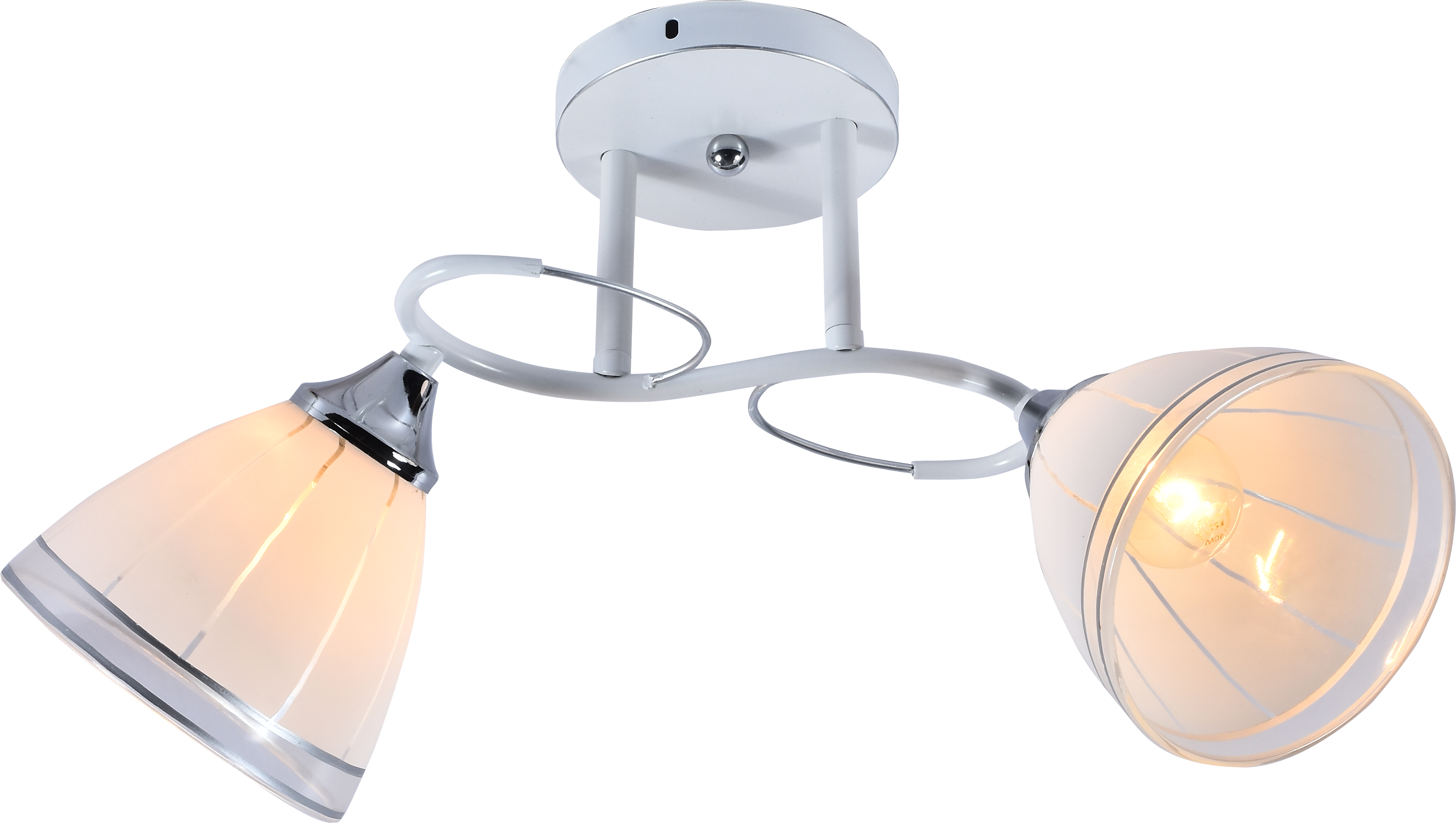 Люстра декоративная INTEREES IS DA5085/2A на 2 плафона White/Silver