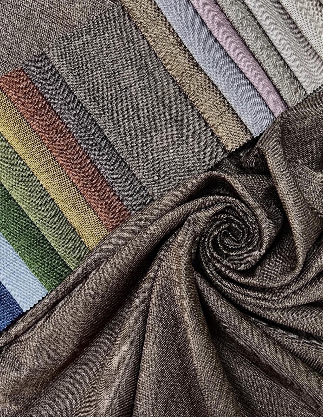 Однотонная ленная штора с подкладкой blackout на тесьме 6 см 200х260 см Коричневый (21309-1457-T47) - фото 2 Однотонная ленная штора с подкладкой blackout на тесьме 6 см 200х260 см Коричневый (21309-1457-T47) - фото 2