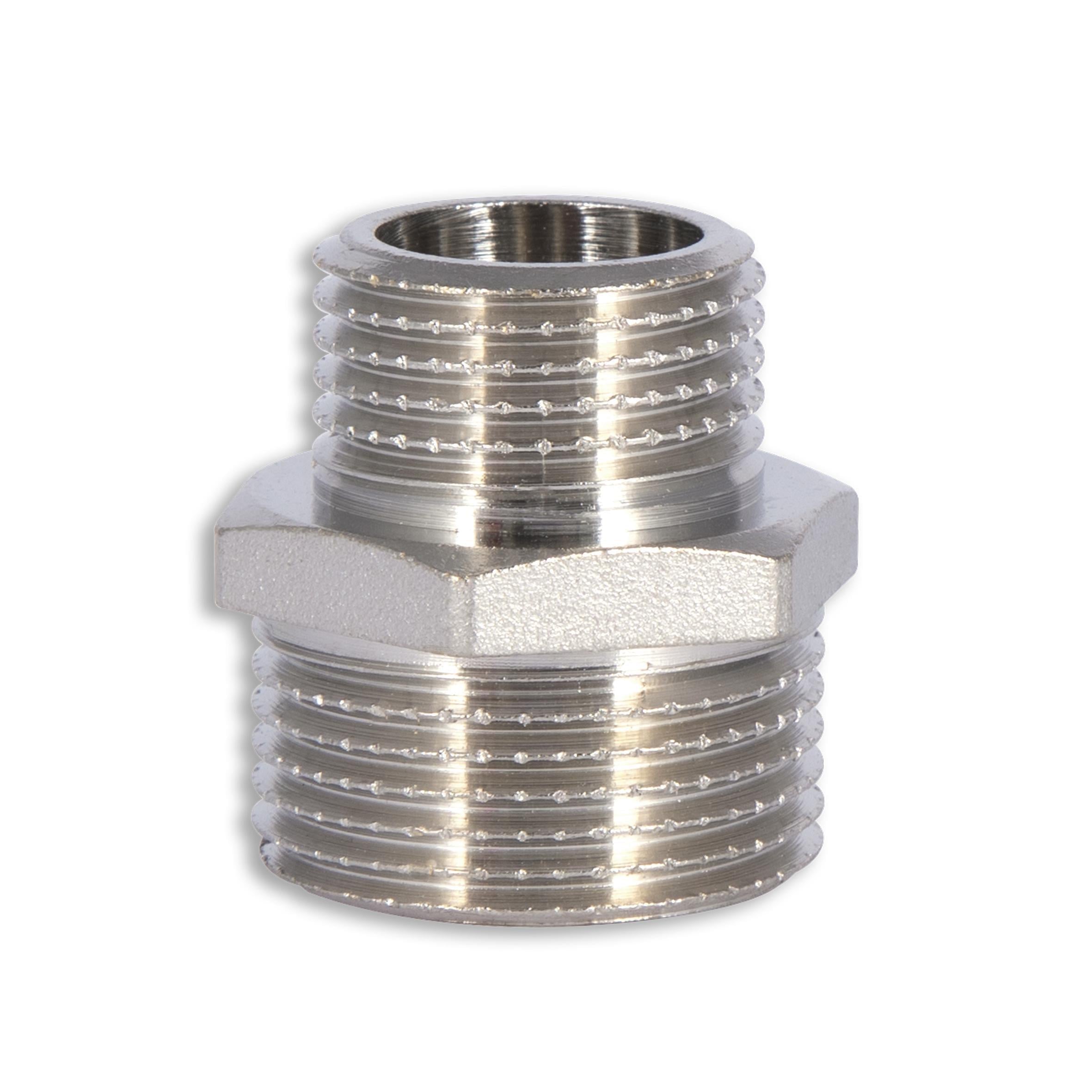 Ниппель Thermo Alliance Forte 1/2"Зх3/4"С никелированный (SF3592015)
