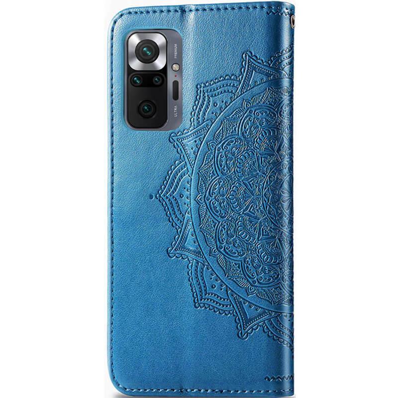 Кожаный чехол (книжка) Art Case с визитницей для Xiaomi Redmi Note 10 Pro / 10 Pro Max Синий - фото 2