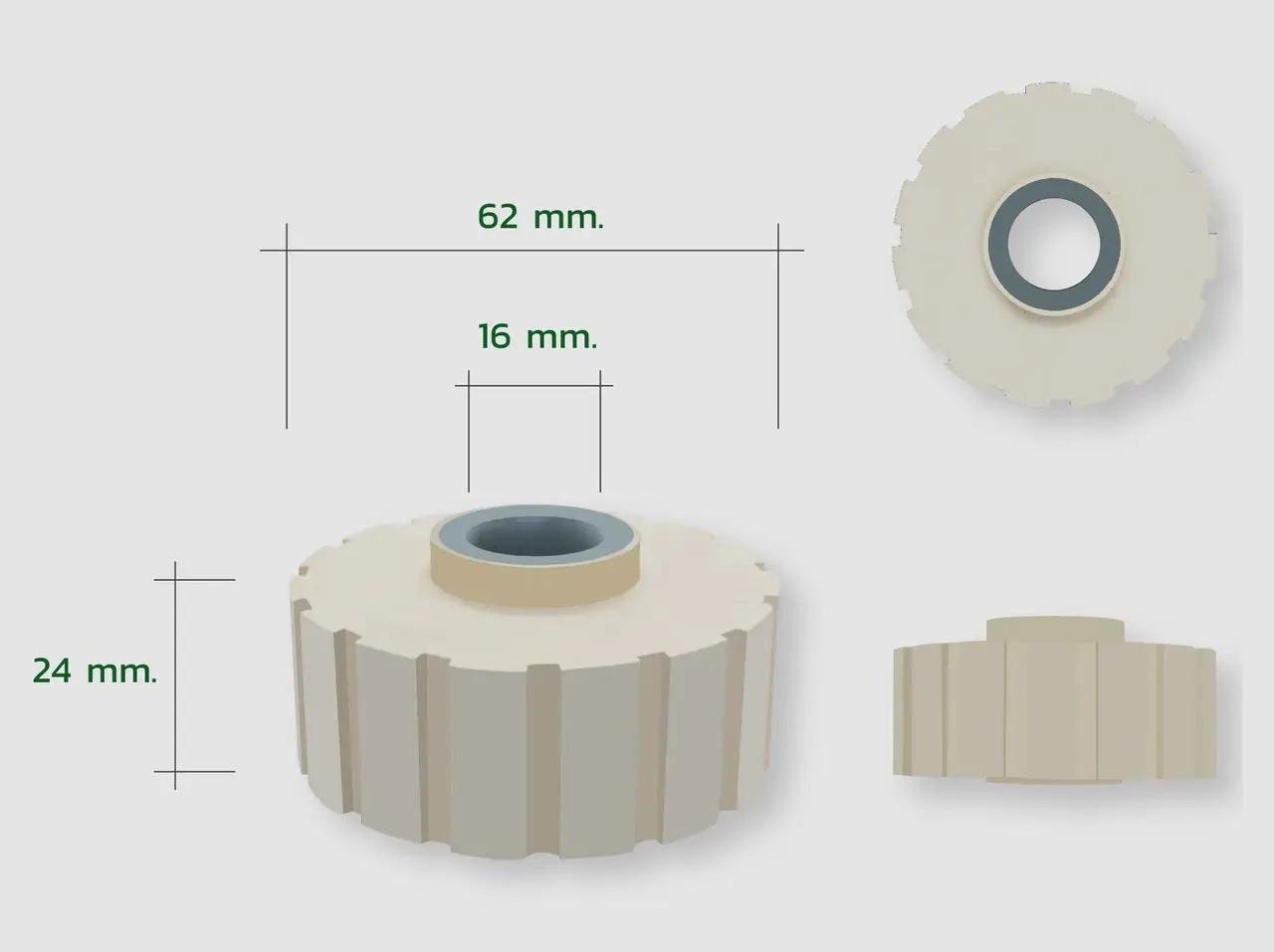 Прижимной ролик для кромкооблицовочного станка 62х16х24 мм - фото 2 Прижимной ролик для кромкооблицовочного станка 62х16х24 мм - фото 2