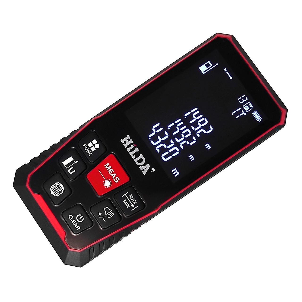 Дальномер-рулетка лазерный HILDA для измерения длины/площади/объема 100 м (CJ368)