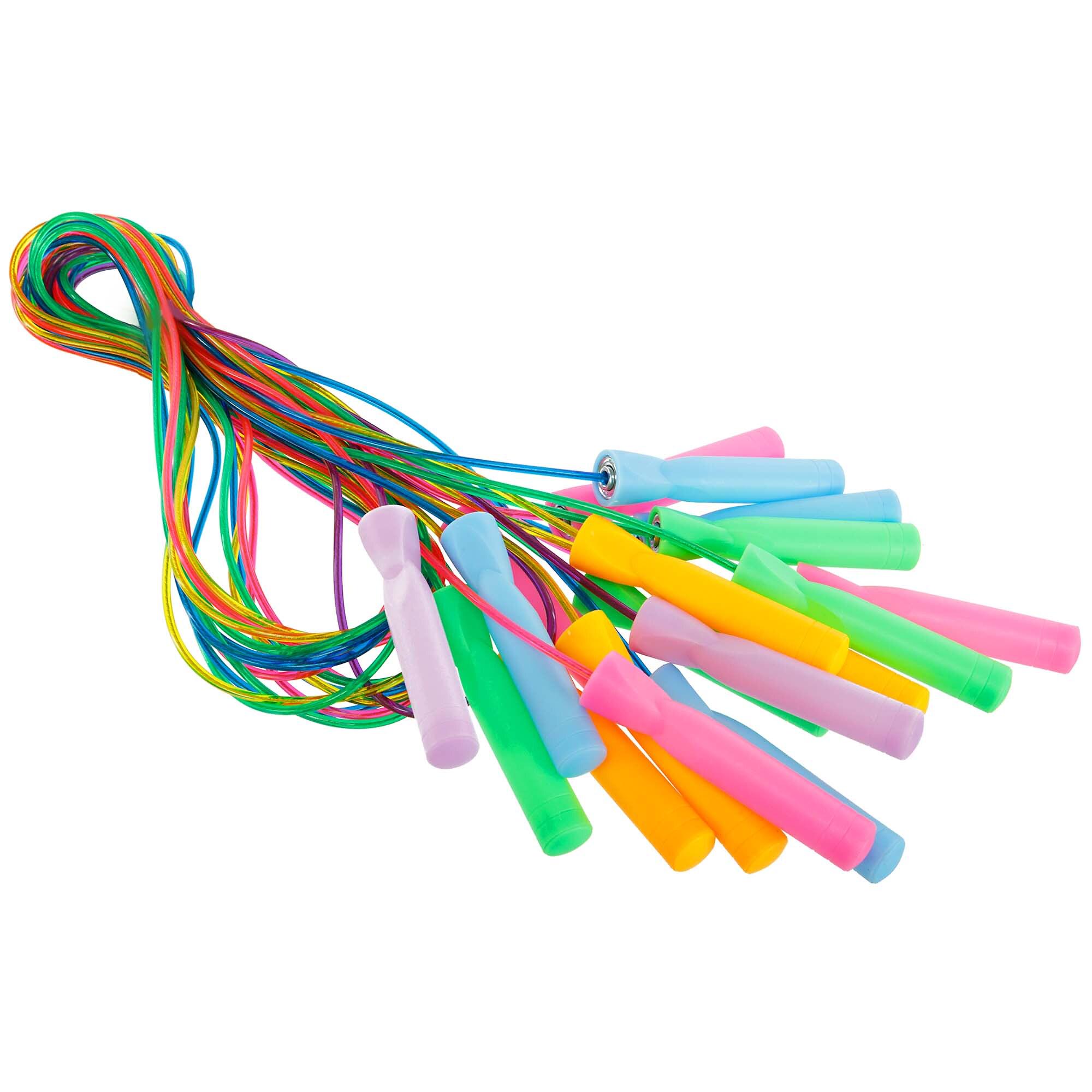 Скакалка швидкісна SP-Sport FI-3498 з підшипником і сталевим тросом 10 шт. 2,7 м 4 мм Різнокольоровий (32511297)