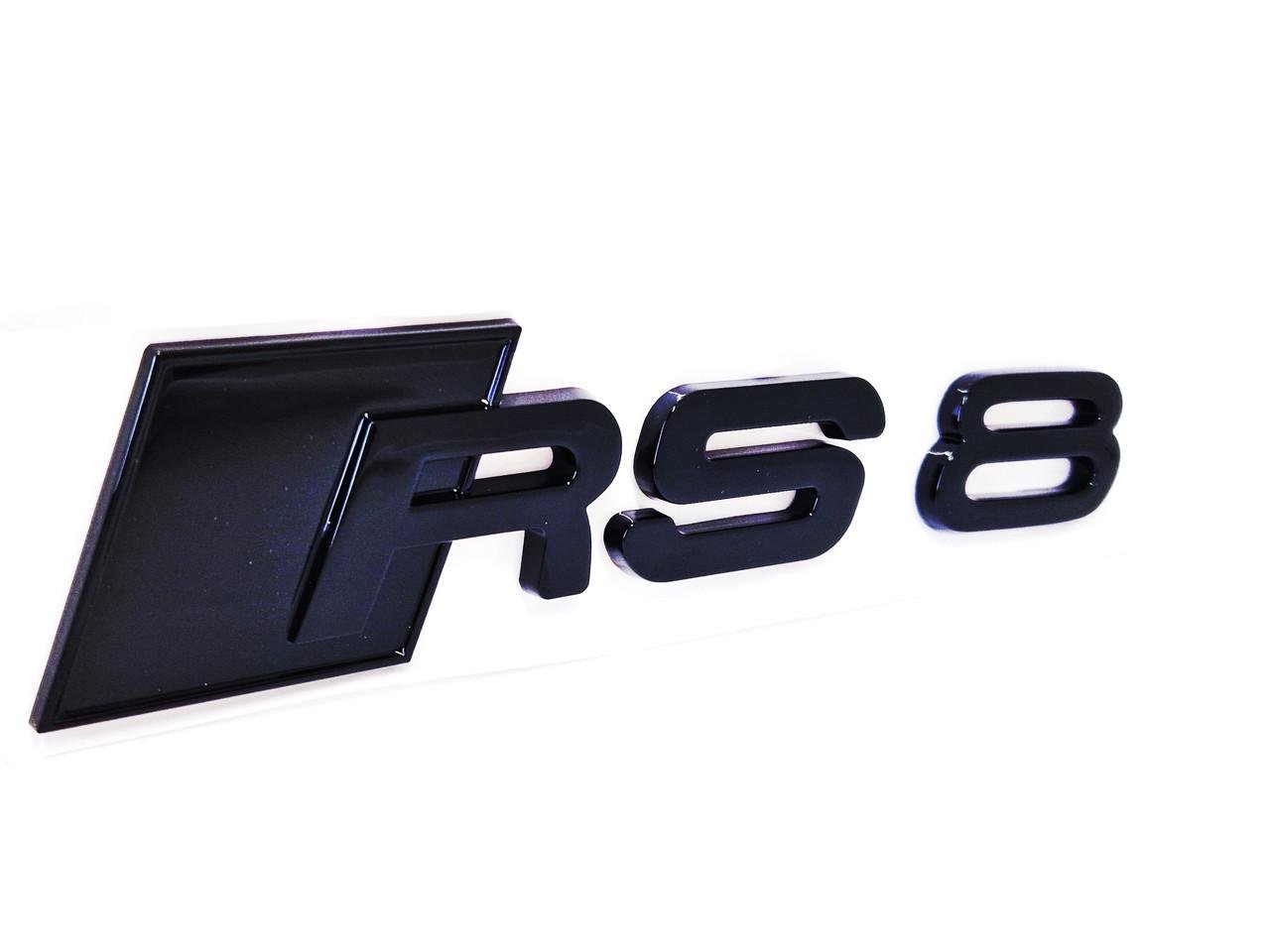 Емблема RS8 Audi Black gloss (2331394820)