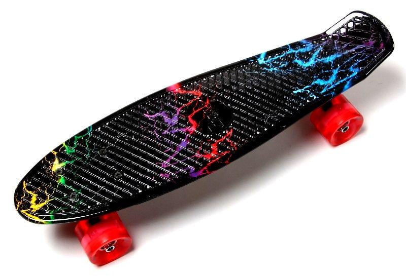 Пенниборд Penny Board Lightning колеса светящиеся