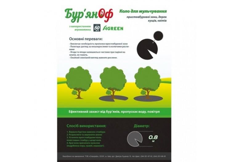 Круги приствольные Agreen Сорняк ОФ d 0,8 м 5 шт. (017803)