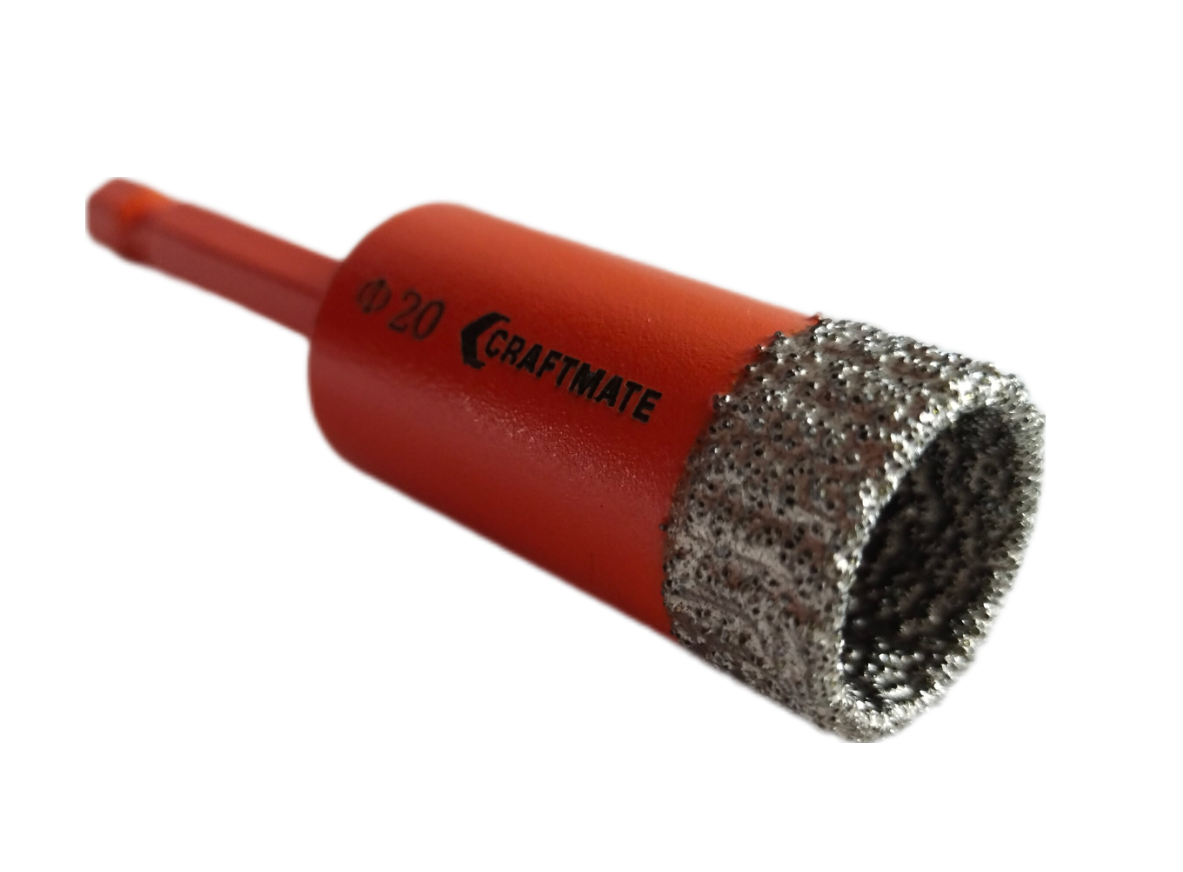 Сверло алмазное Craftmate 20 мм по керамограниту (20CR-PR) - фото 1 Сверло алмазное Craftmate 20 мм по керамограниту (20CR-PR) - фото 1